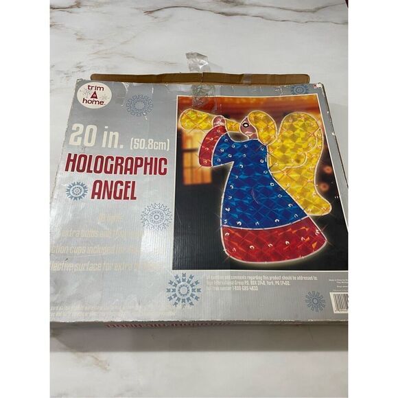 Vintage Kmart Trim a Home Holographic Christmas Angel - Picture 1 of 6